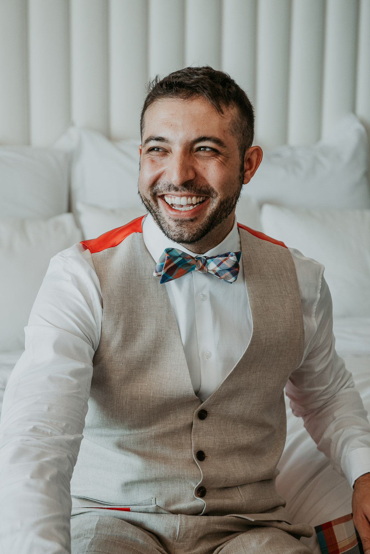 Groom getting ready at La Concha Resort