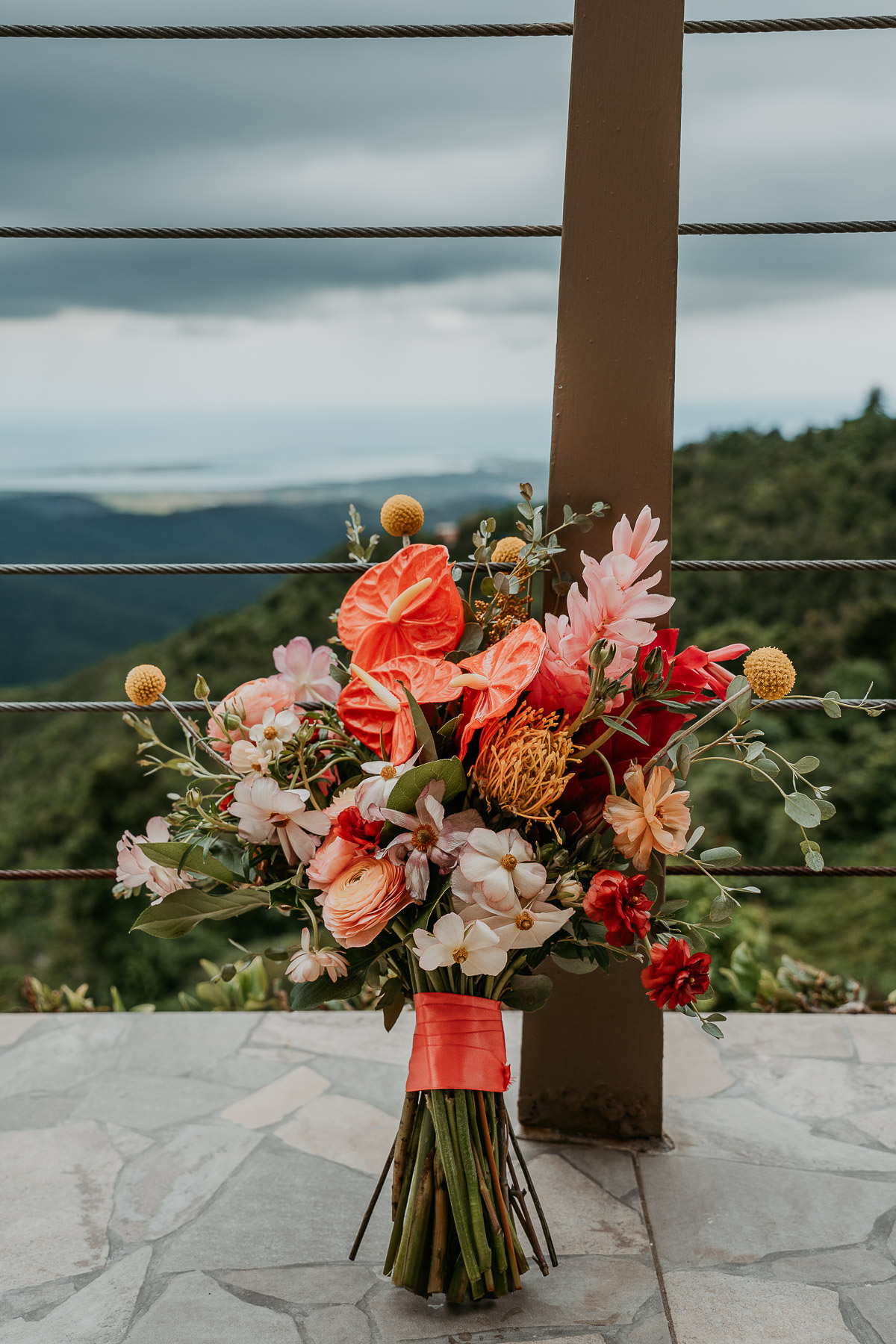 Bouquet of tropical flowers for a Puerto Rico Micro Wedding 