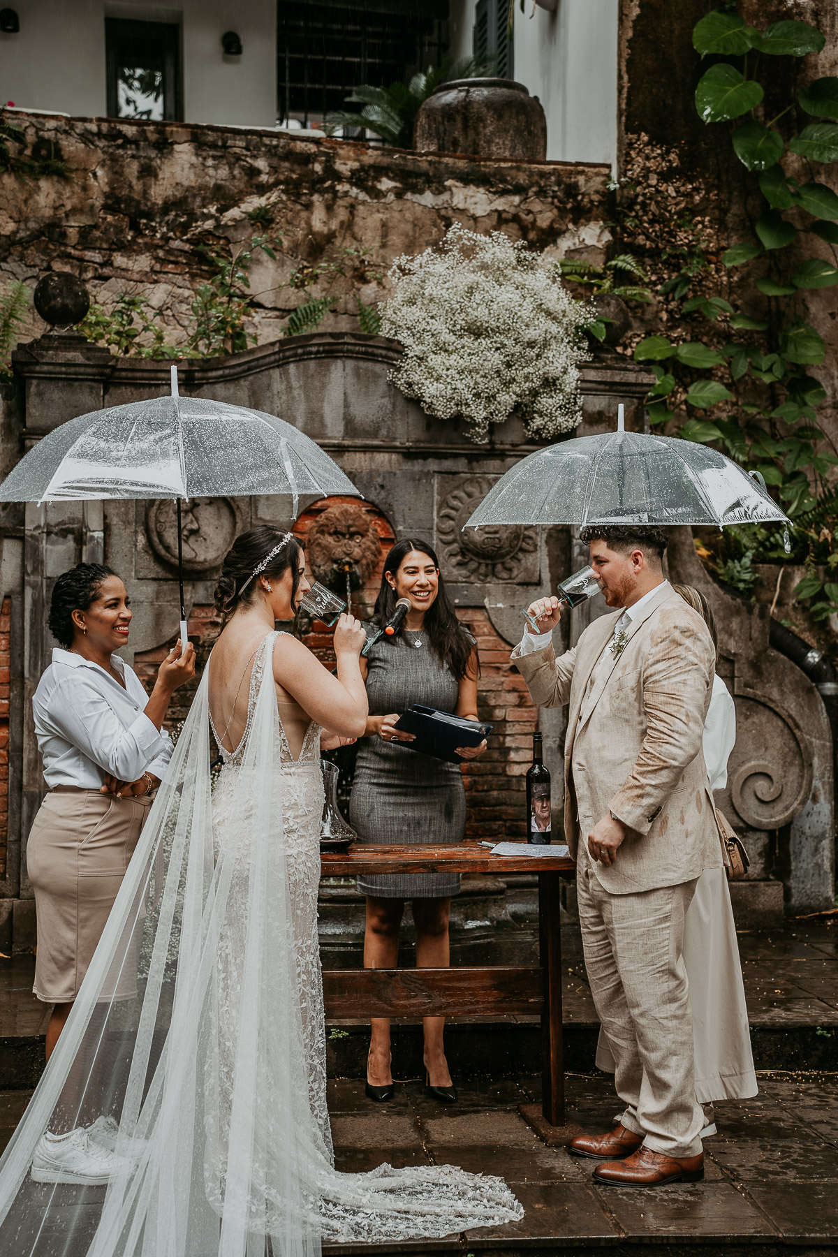 Rainy Day Wedding at Museo Casa Blanca in Old San Juan