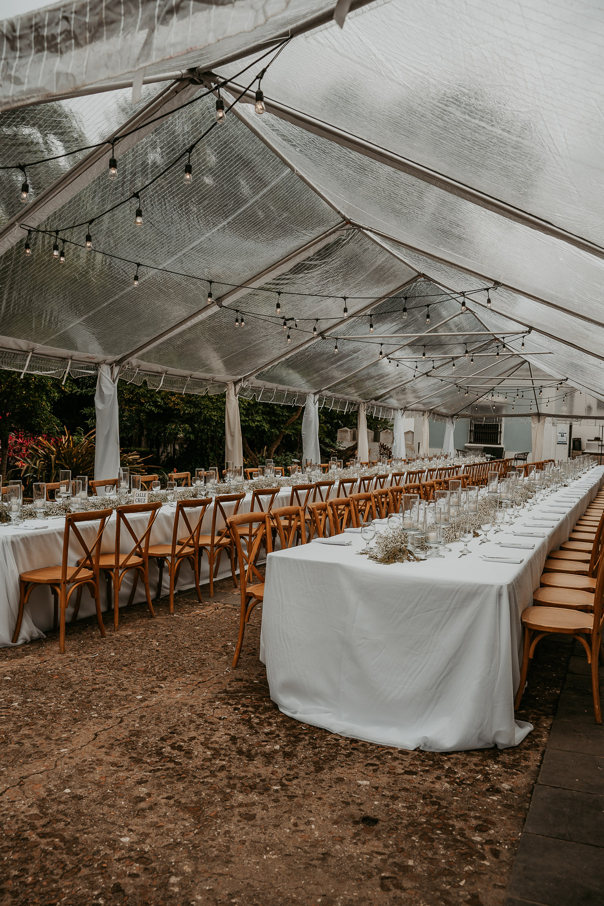 Wedding decor at Museo Casa Blanca