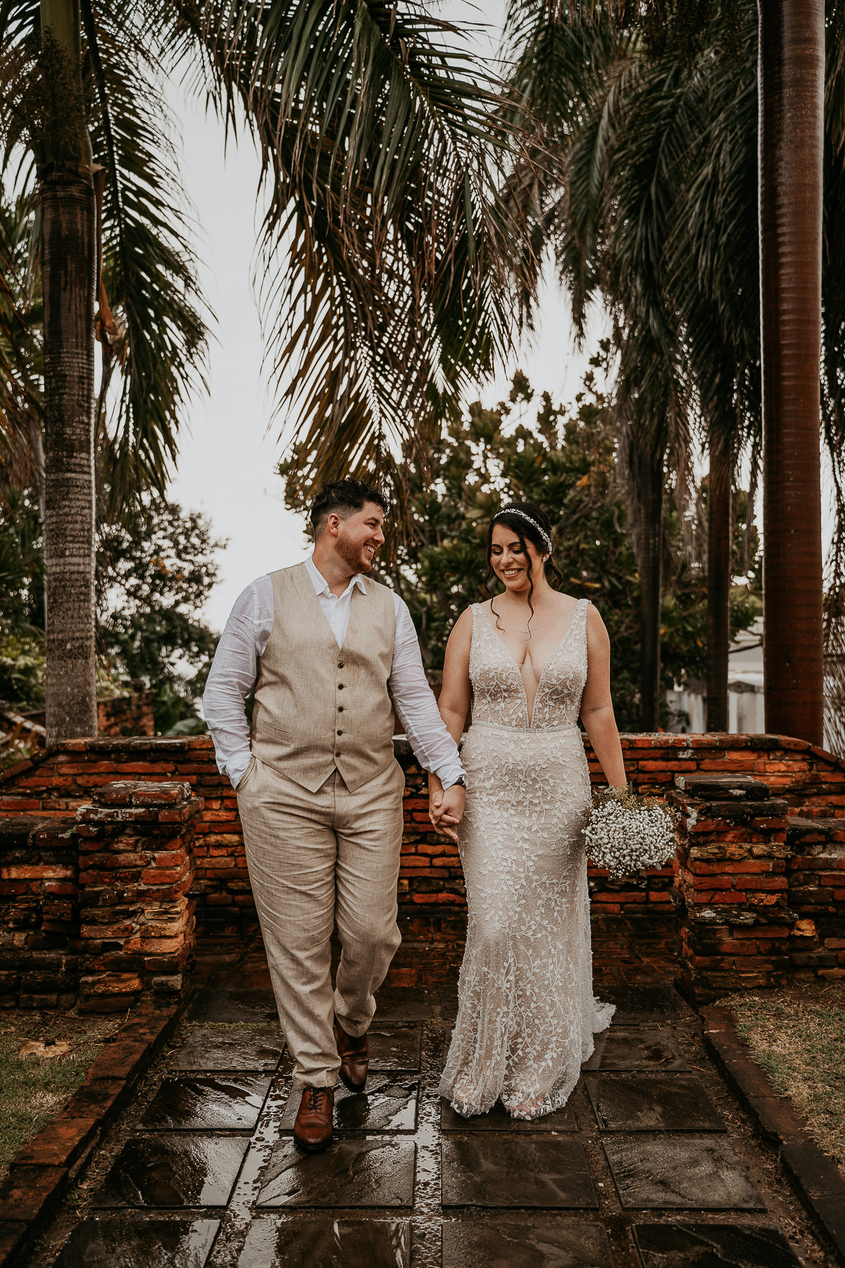 Rainy Day Wedding at Museo Casa Blanca in Old San Juan