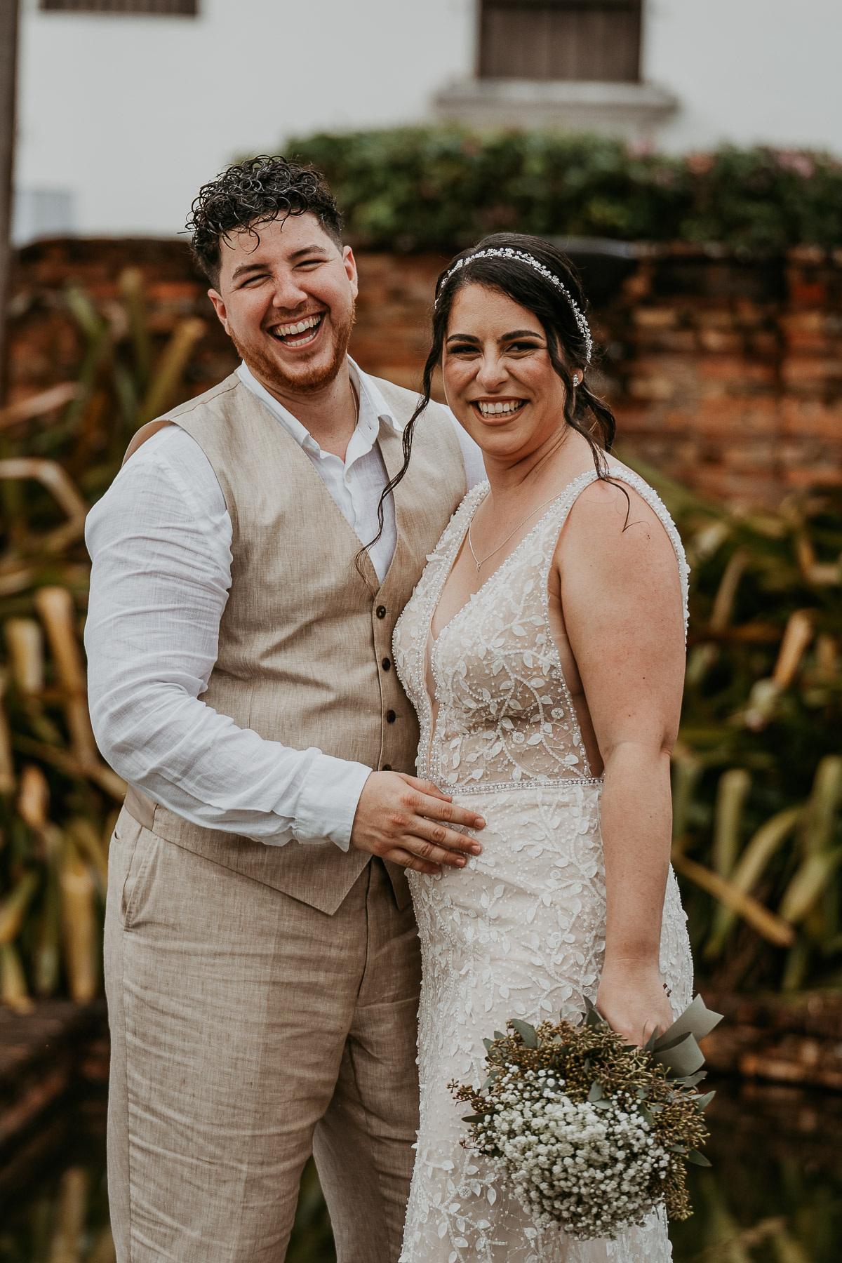 Rainy Day Wedding at Museo Casa Blanca in Old San Juan