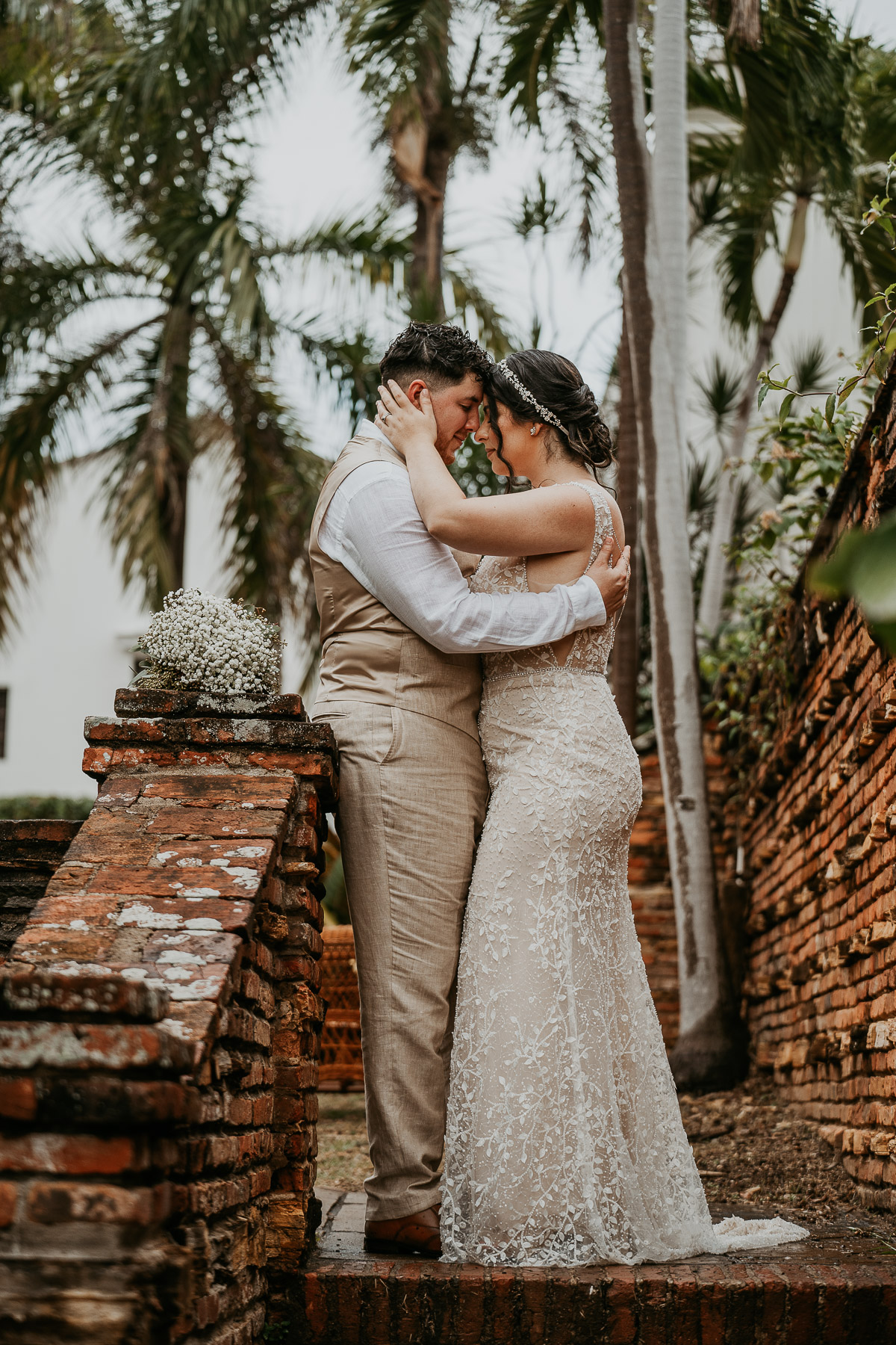 Rainy Day Wedding at Museo Casa Blanca in Old San Juan