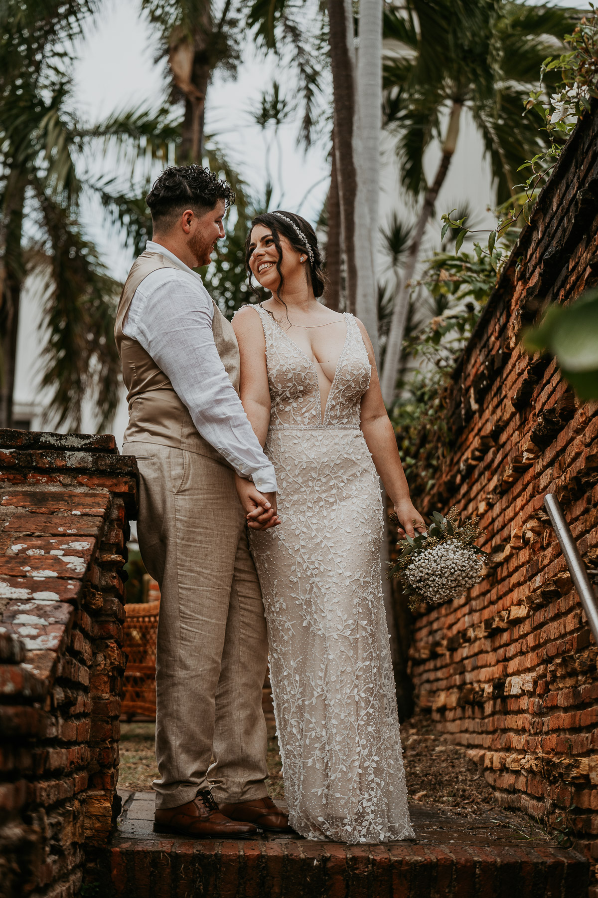 Rainy Day Wedding at Museo Casa Blanca in Old San Juan