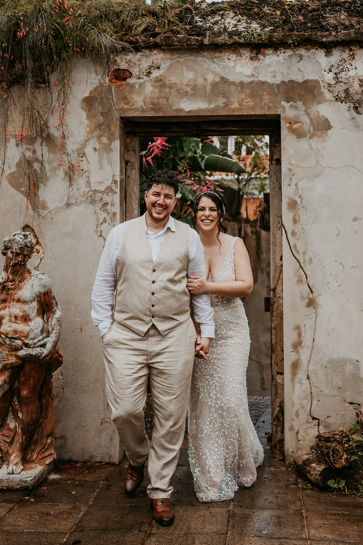 Rainy Day Wedding at Museo Casa Blanca in Old San Juan