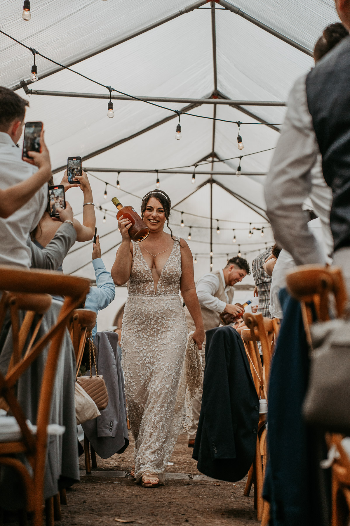 Bride serving Pitorro