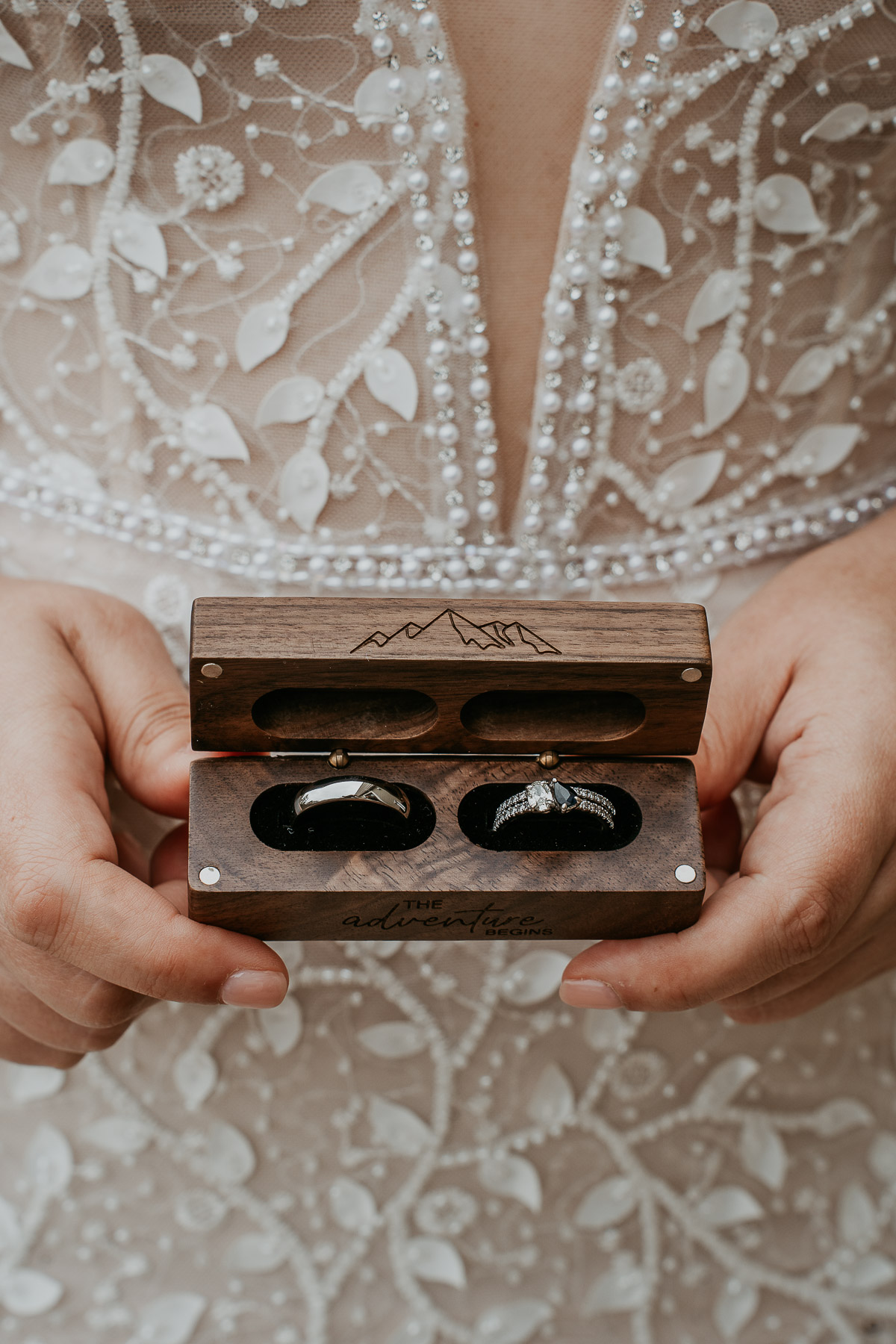 Wedding rings at a Puerto Rico Museo Casa Blanca Wedding