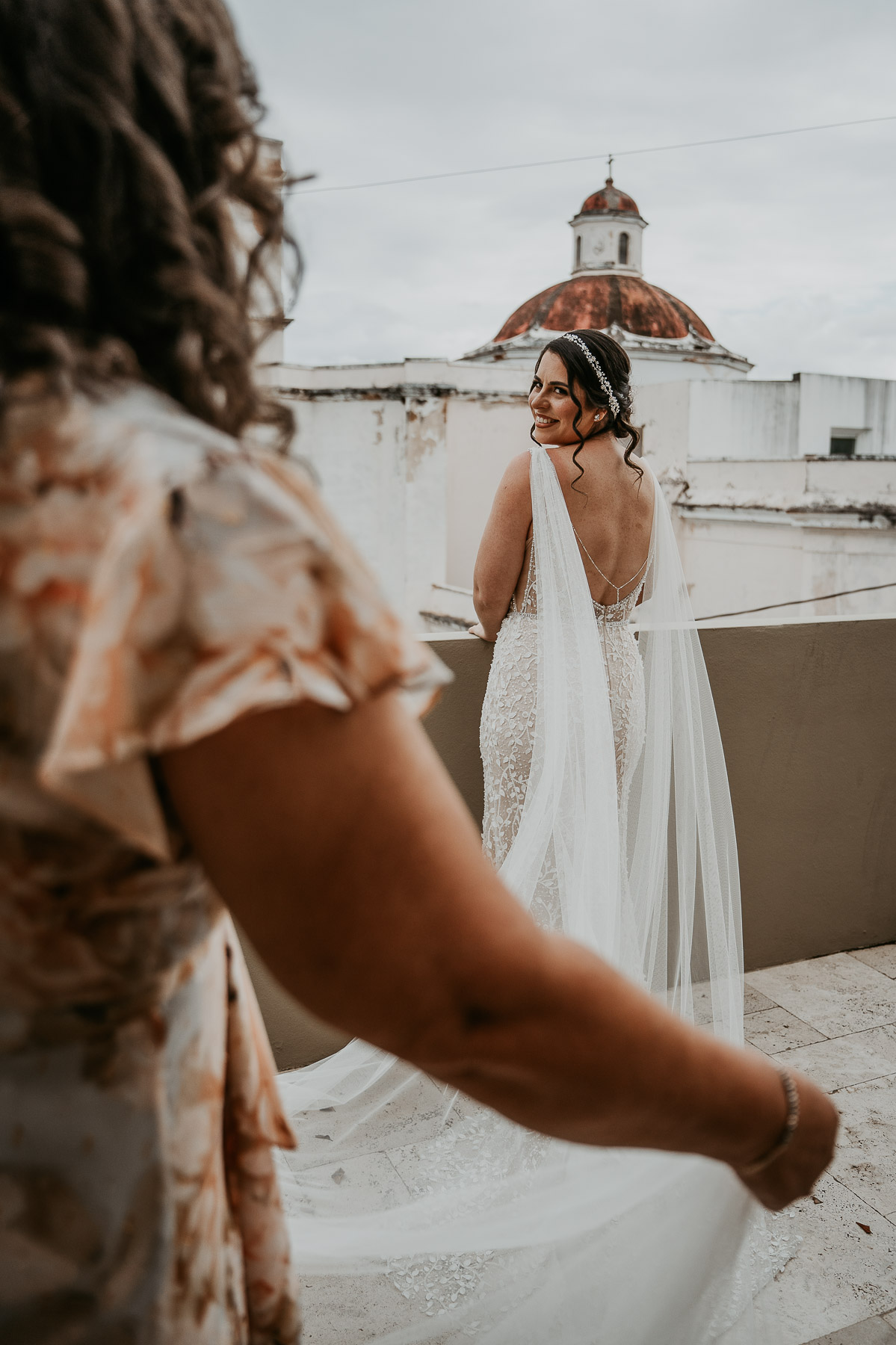 Bride and mom