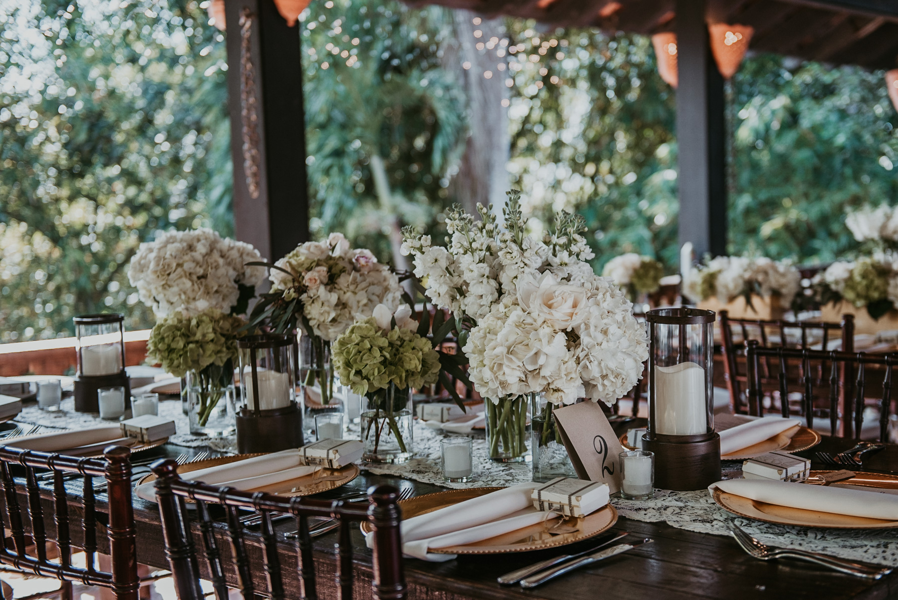 Wedding decor at Hacienda Siesta Alegre in Rio Grande