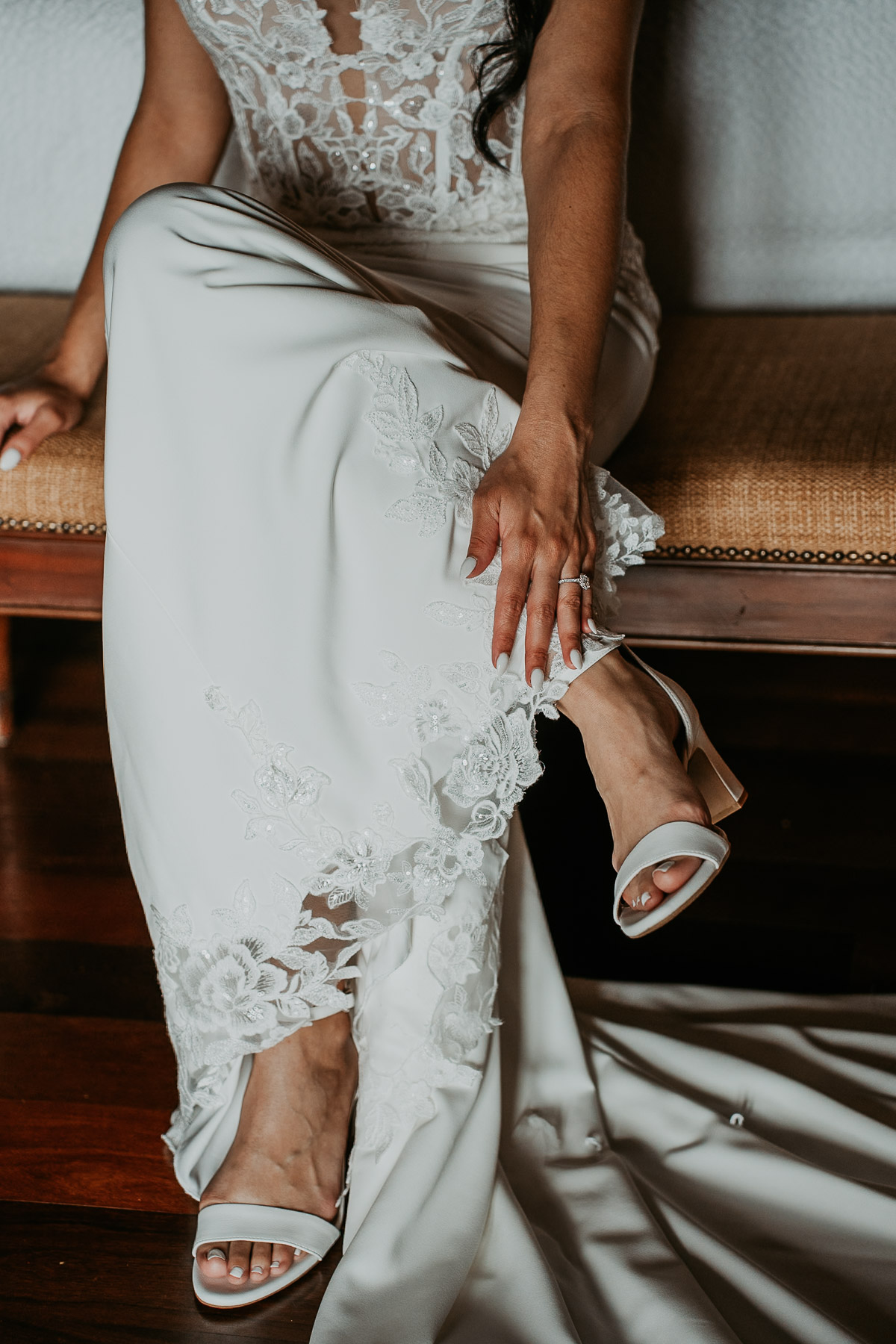 Bride details at Royal Isabela wedding.