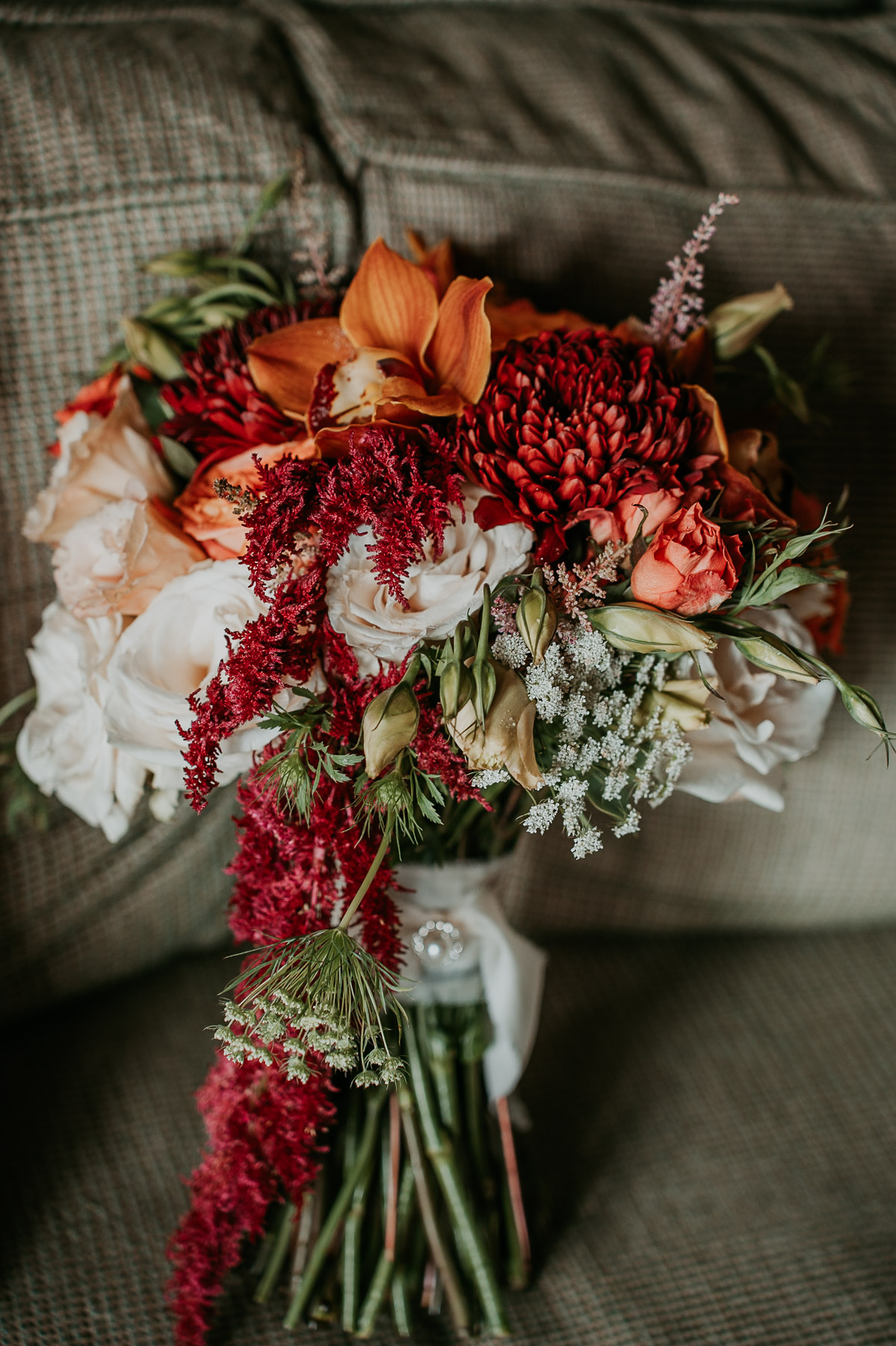 Bouquet of tropical flowers at Royal Isabela Weddings Puerto Rico.
