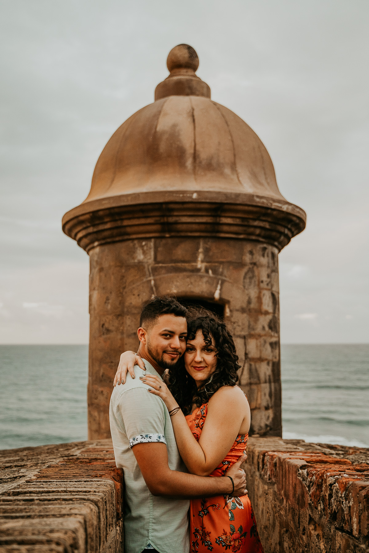 Old San Juan Sentry Box Engagement Photo