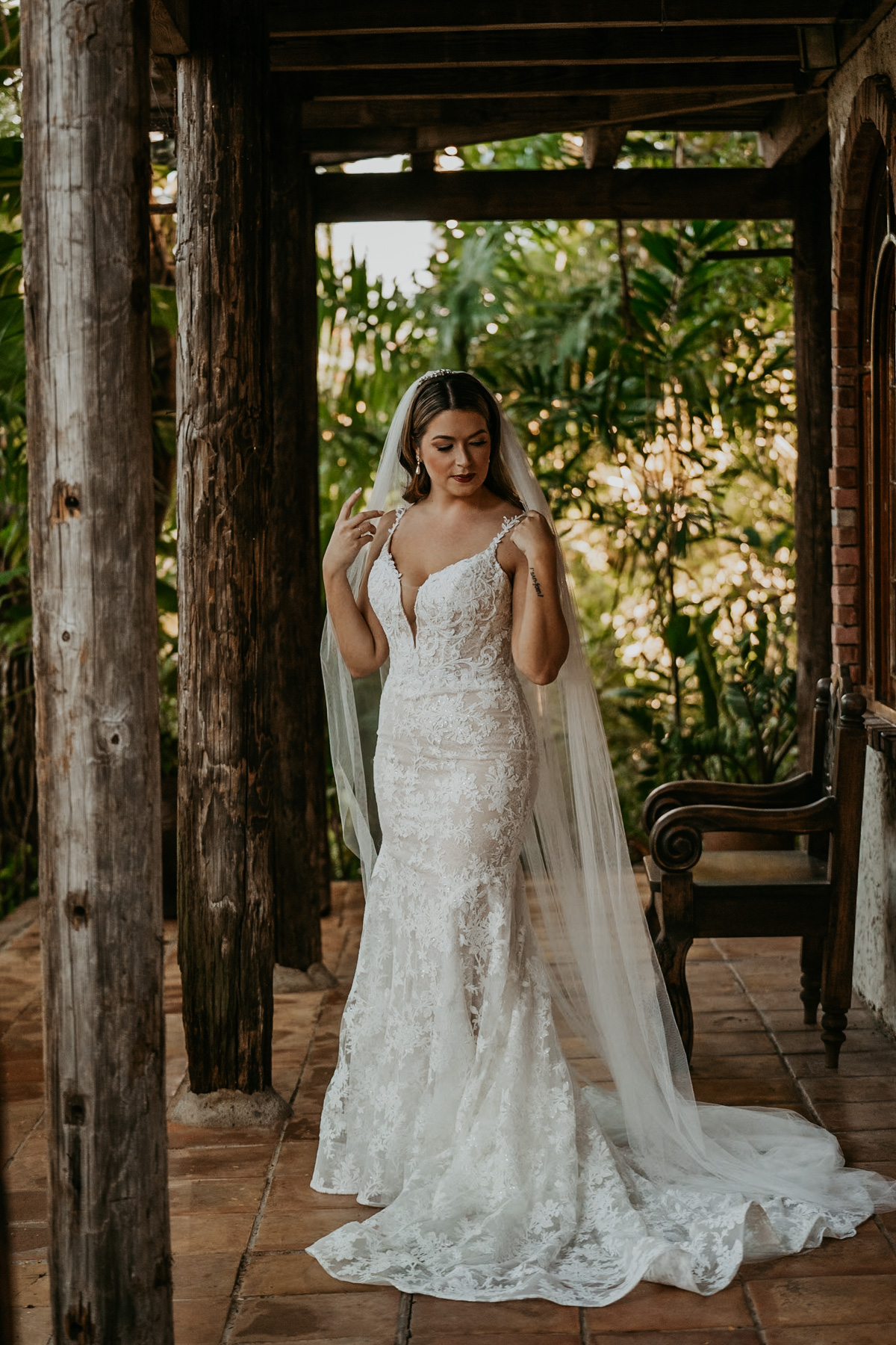 Bride at Hacienda Siesta Alegre for Destination Wedding