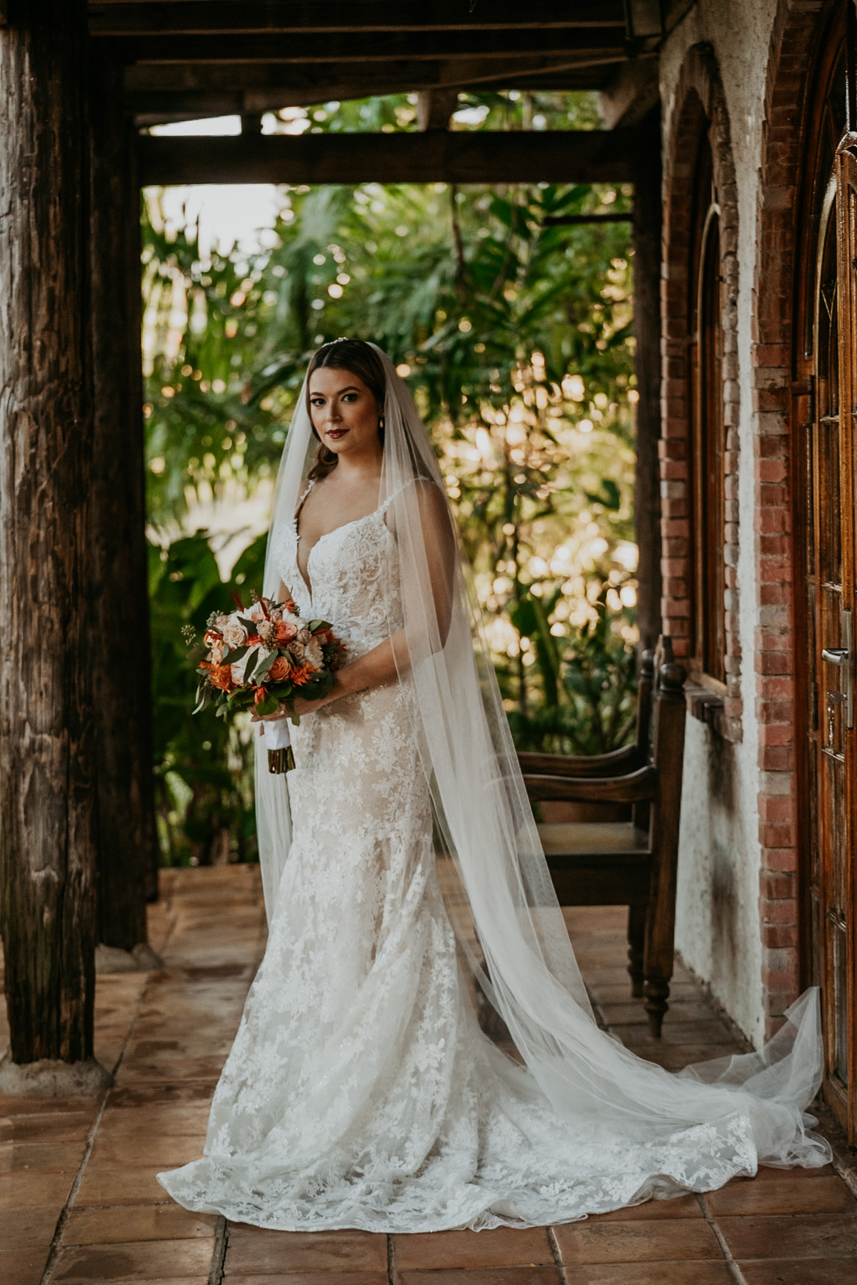 Bride at Flamboyan Room at Hacienda Siesta Alegre for Destination Wedding