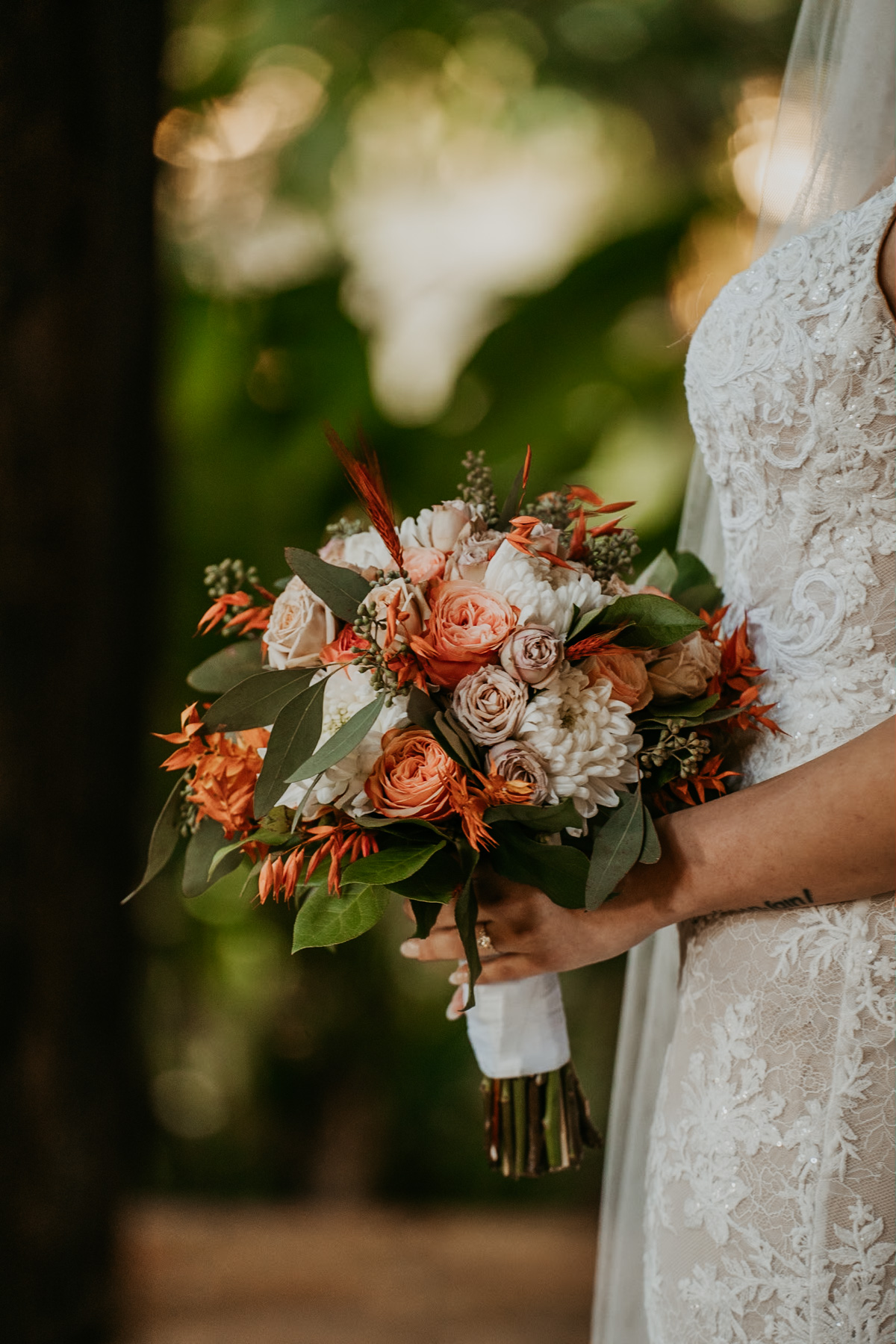 Bride bouquet detail