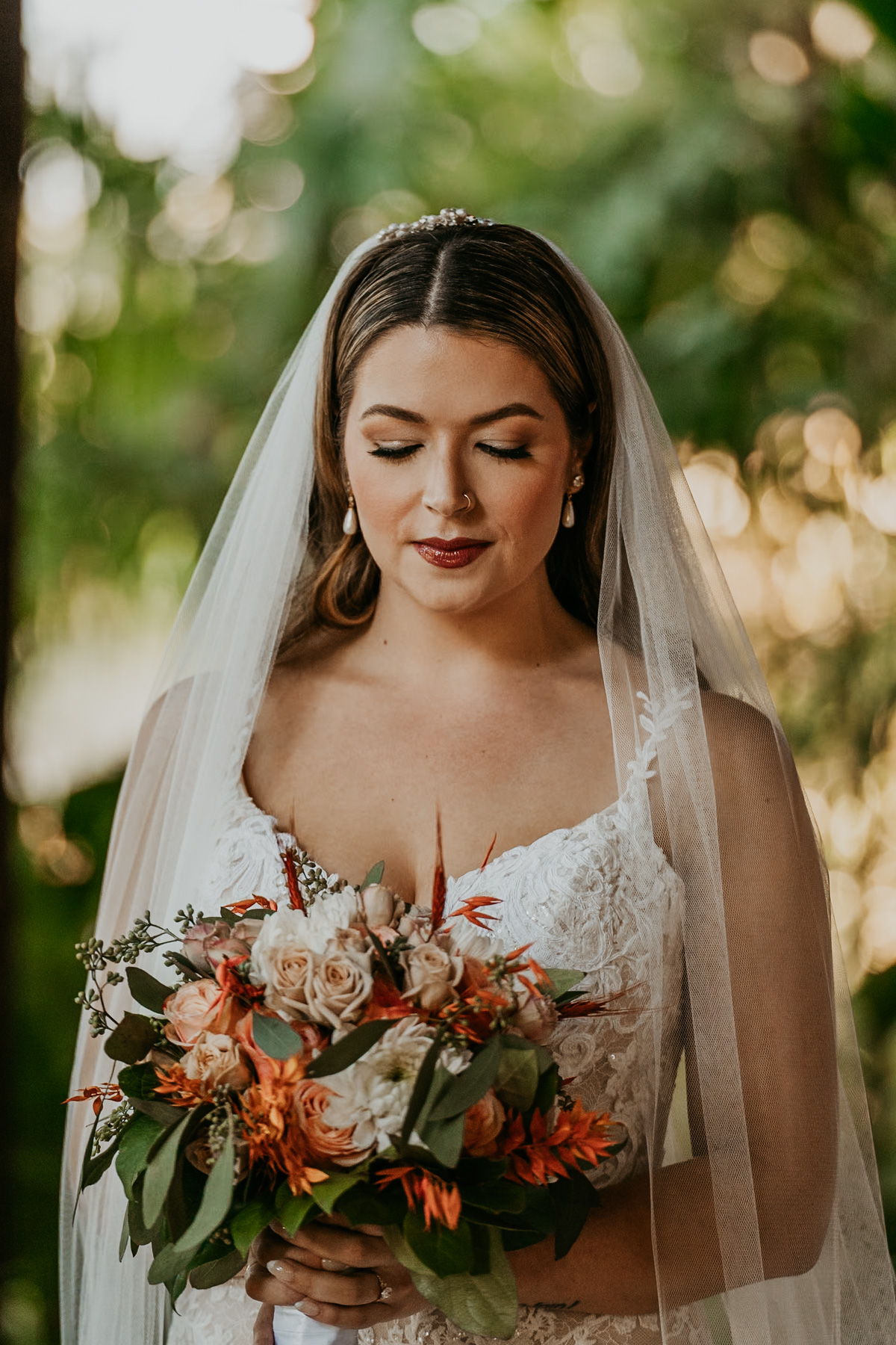 Bride at Hacienda Siesta Alegre for Destination Wedding