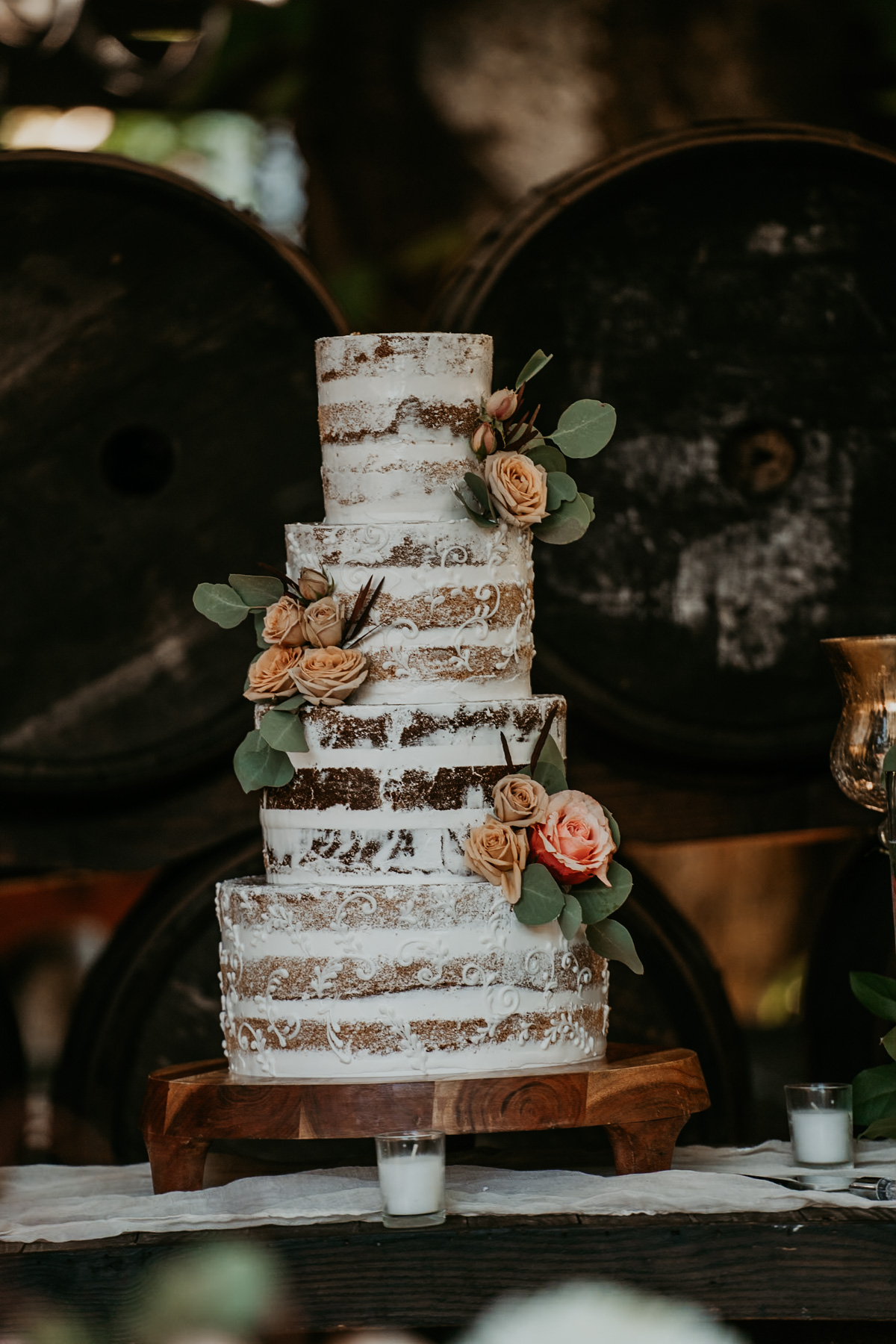 Naked cake at Hacienda Siesta Alegre for Destination Wedding