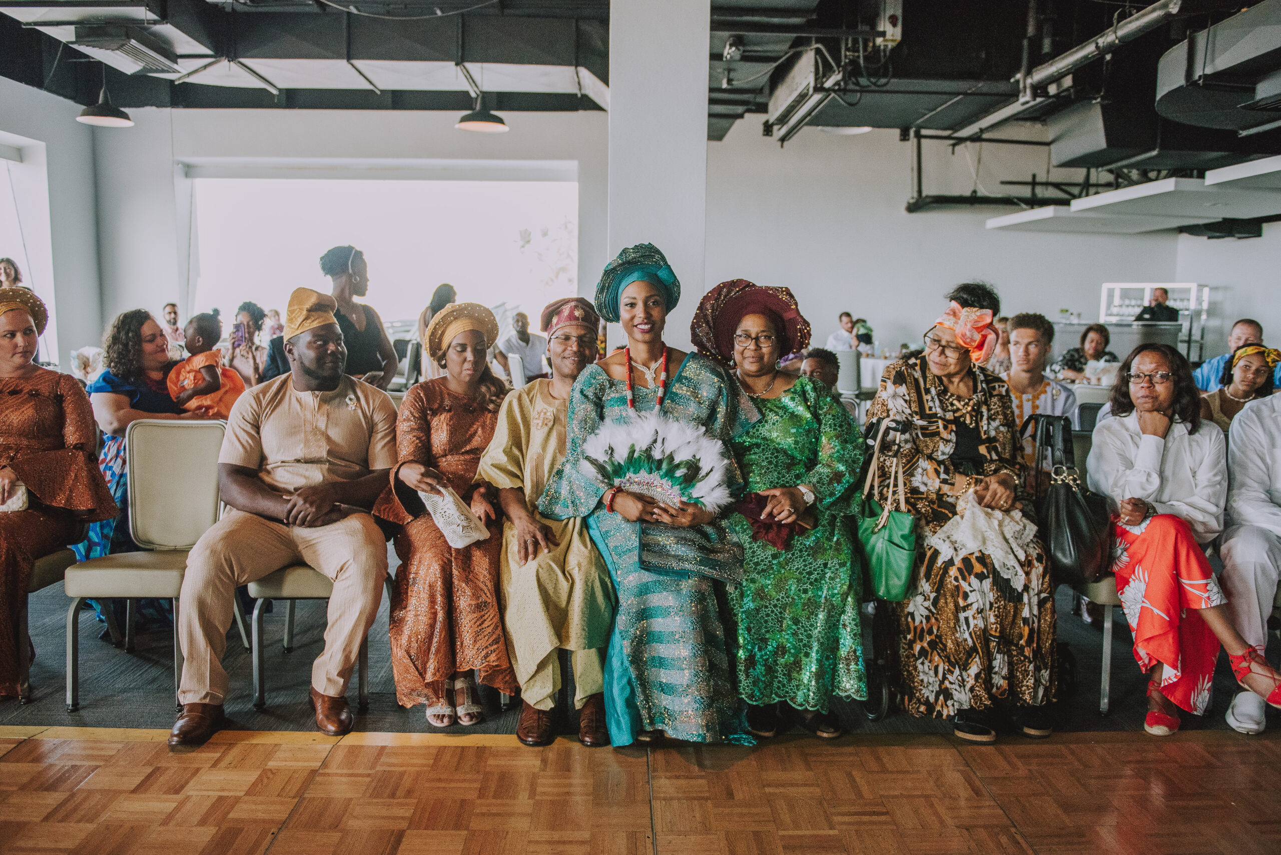 Couple celebrates vibrant Yoruba wedding ceremony at Salon Atlantiko, La Concha Resort.