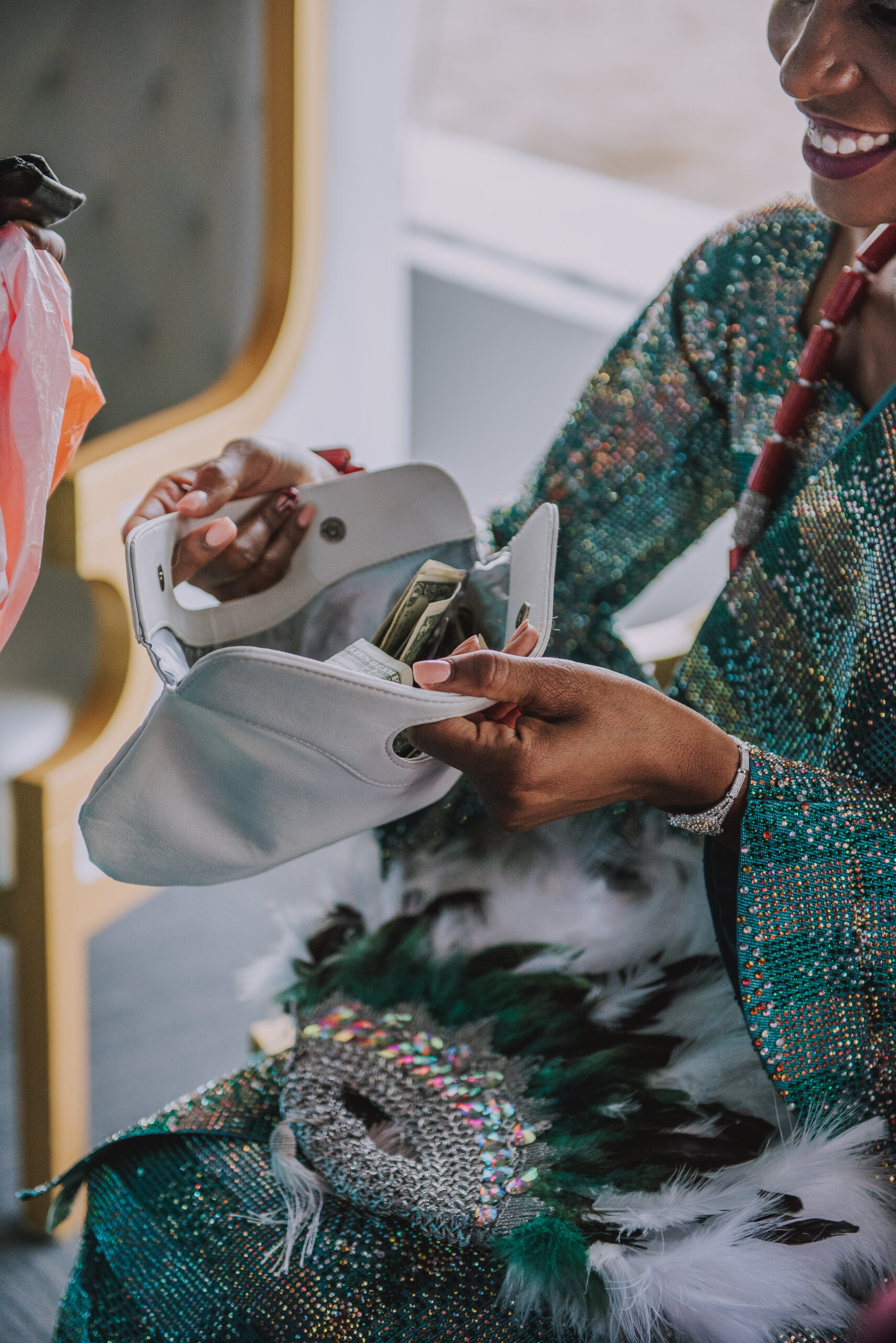 Couple celebrates vibrant Yoruba wedding ceremony at Salon Atlantiko, La Concha Resort.