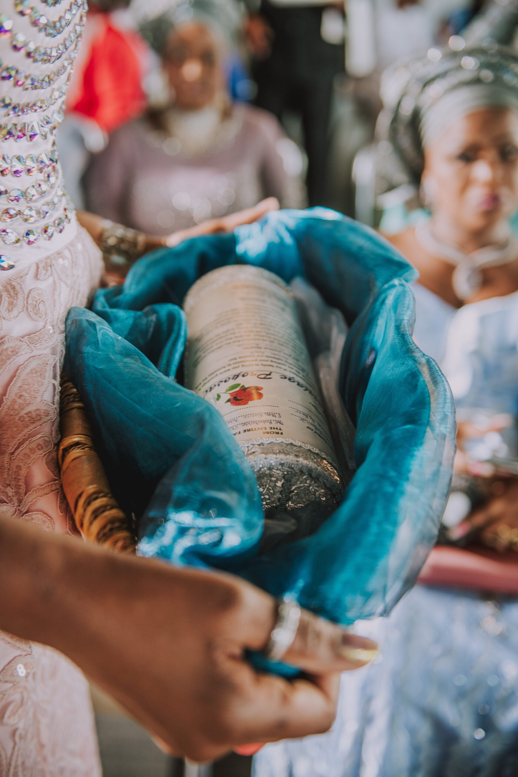 Couple celebrates vibrant Yoruba wedding ceremony at Salon Atlantiko, La Concha Resort.