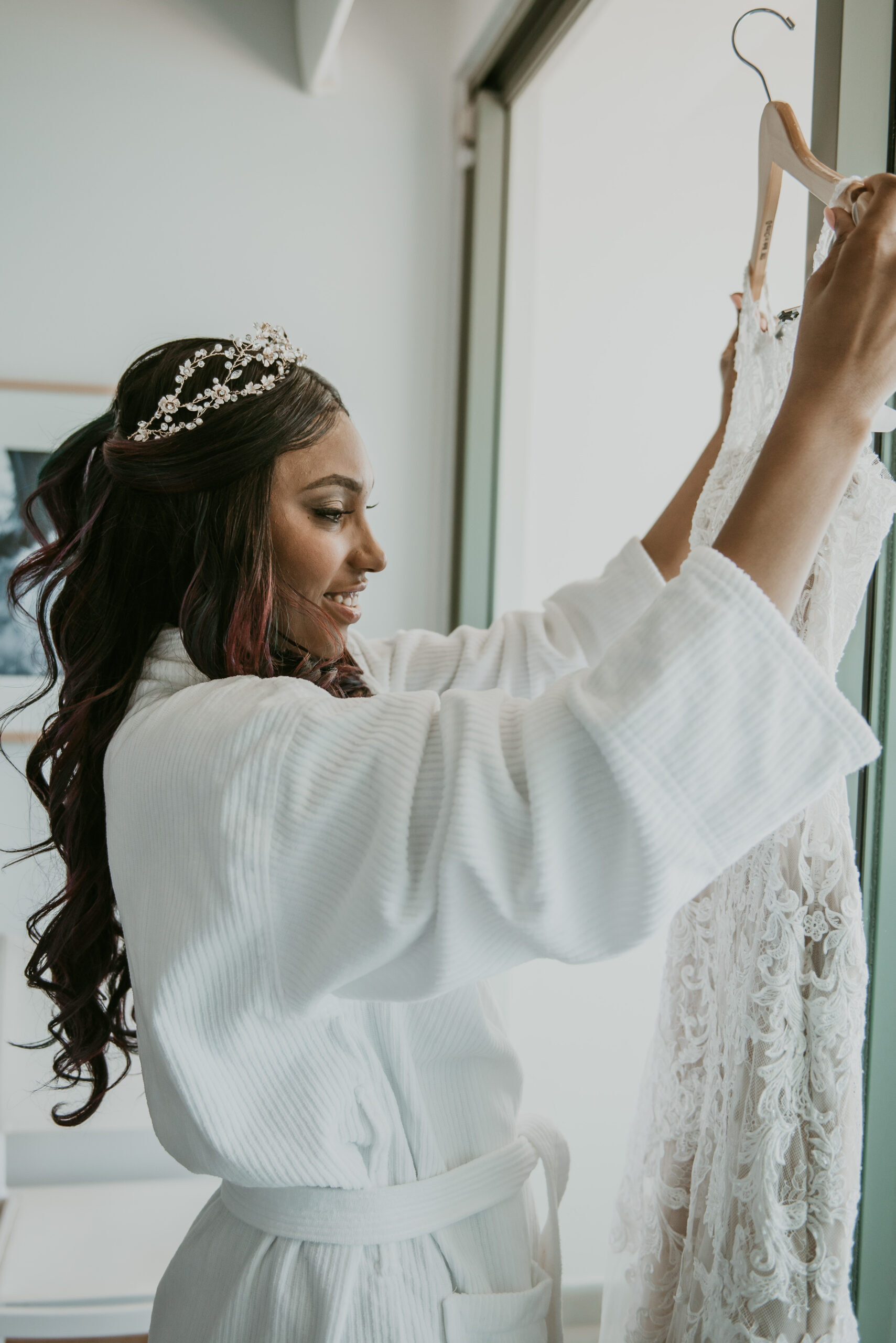 Bride getting ready at la Concha Beach Resort Wedding.