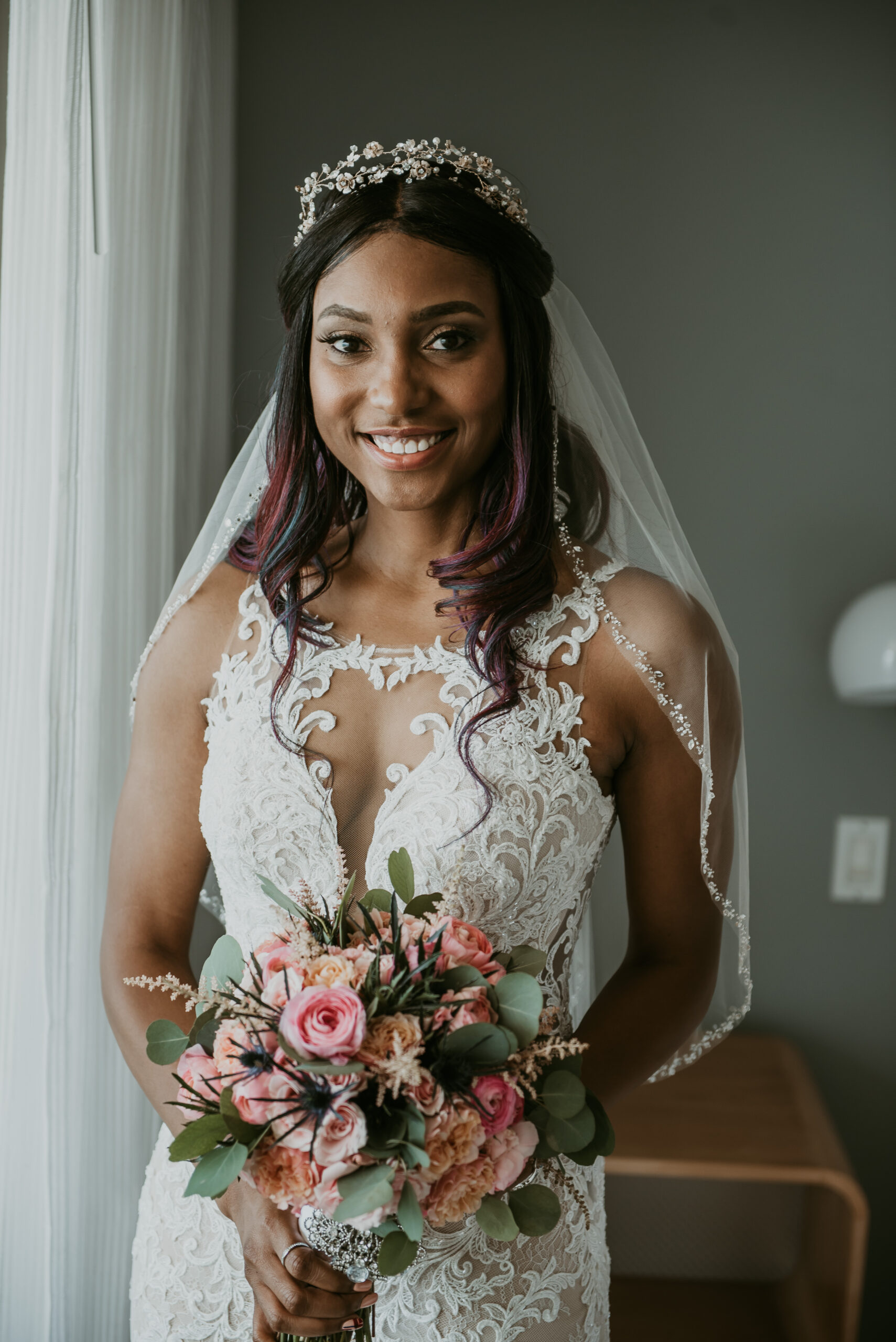 Beautiful bride portrait at La Concha Resort Wedding.