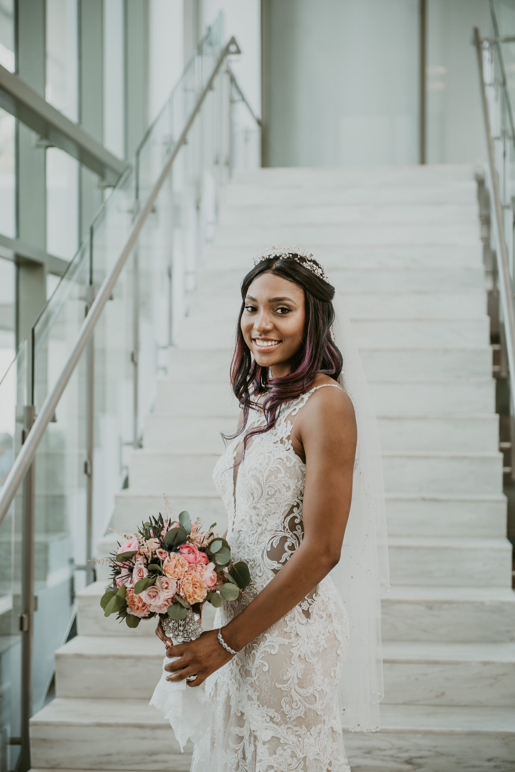 Beautiful bride portrait at La Concha Resort Wedding.