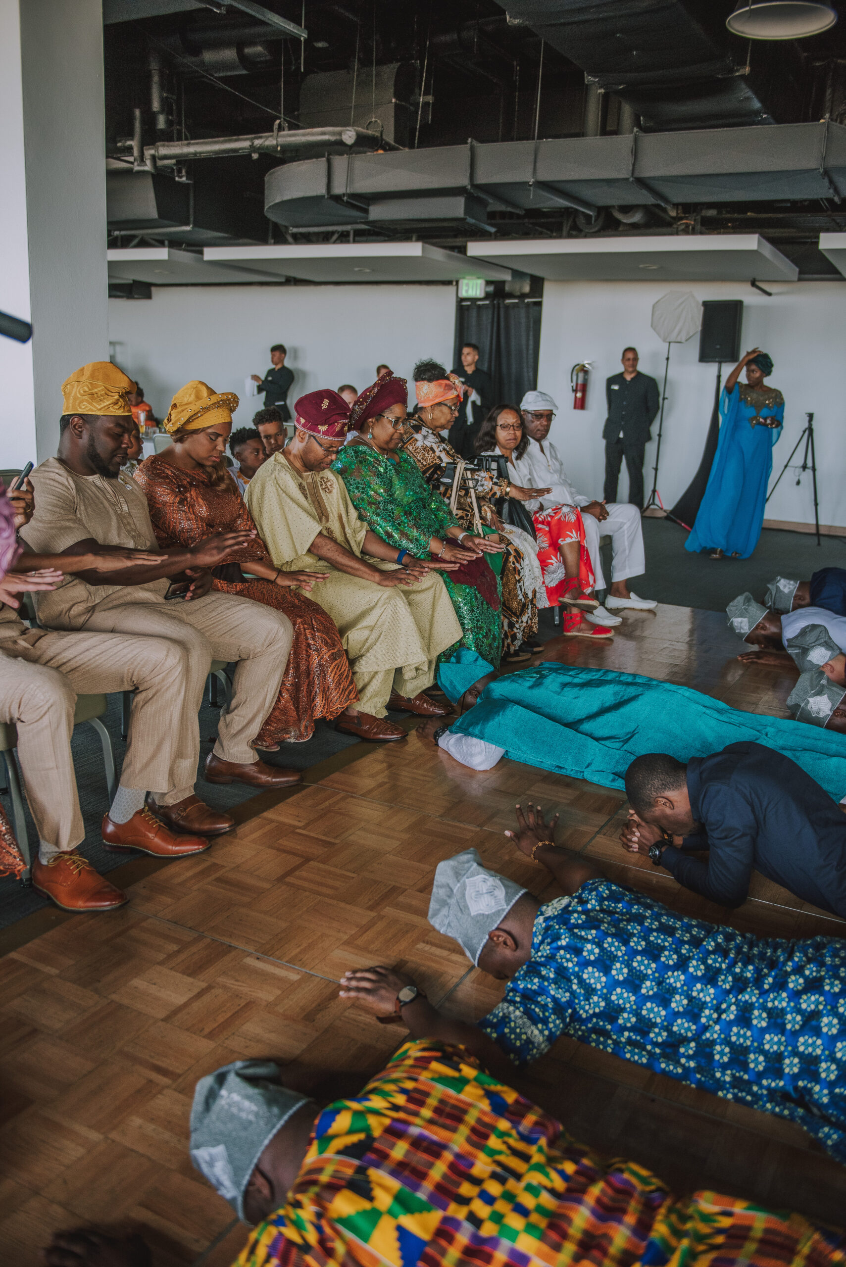 Couple celebrates vibrant Yoruba wedding ceremony at Salon Atlantiko, La Concha Resort.