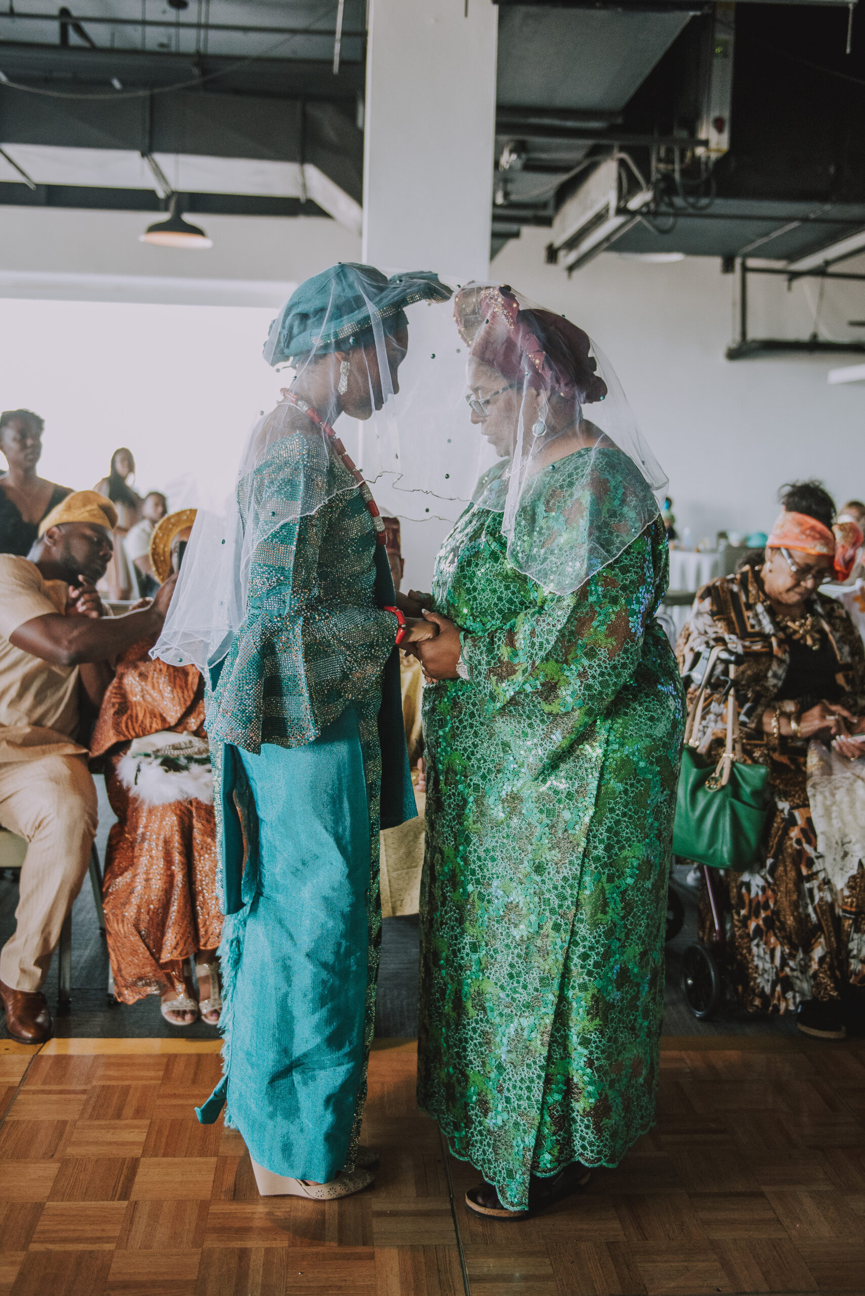 Couple celebrates vibrant Yoruba wedding ceremony at Salon Atlantiko, La Concha Resort.