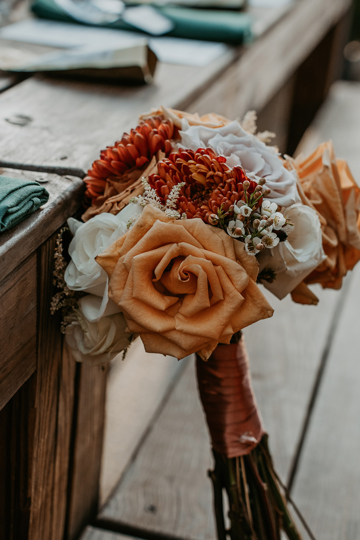 Tropical bouquet for a unique wedding venue wedding in Puerto Rico