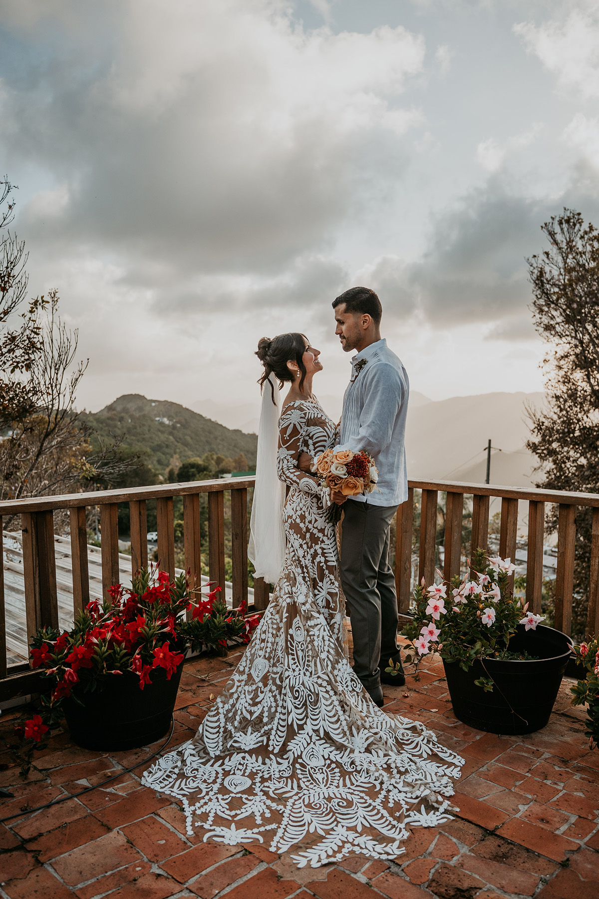 Married couple at El Pretexto and unique wedding venue in Puerto Rico
