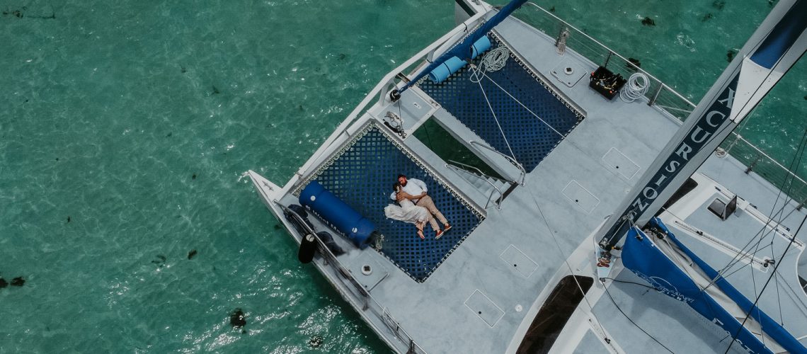 A Dreamy Puerto Rico Micro Wedding on a Catamaran Near Icacos Island (3)