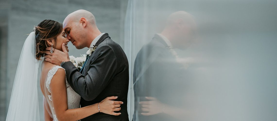 Bride and groom portraits at La Concha Resort Wedding